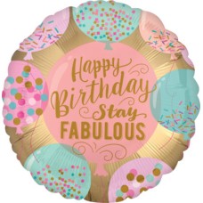 Balloon 'Happy birthday, Stay fabulous'
